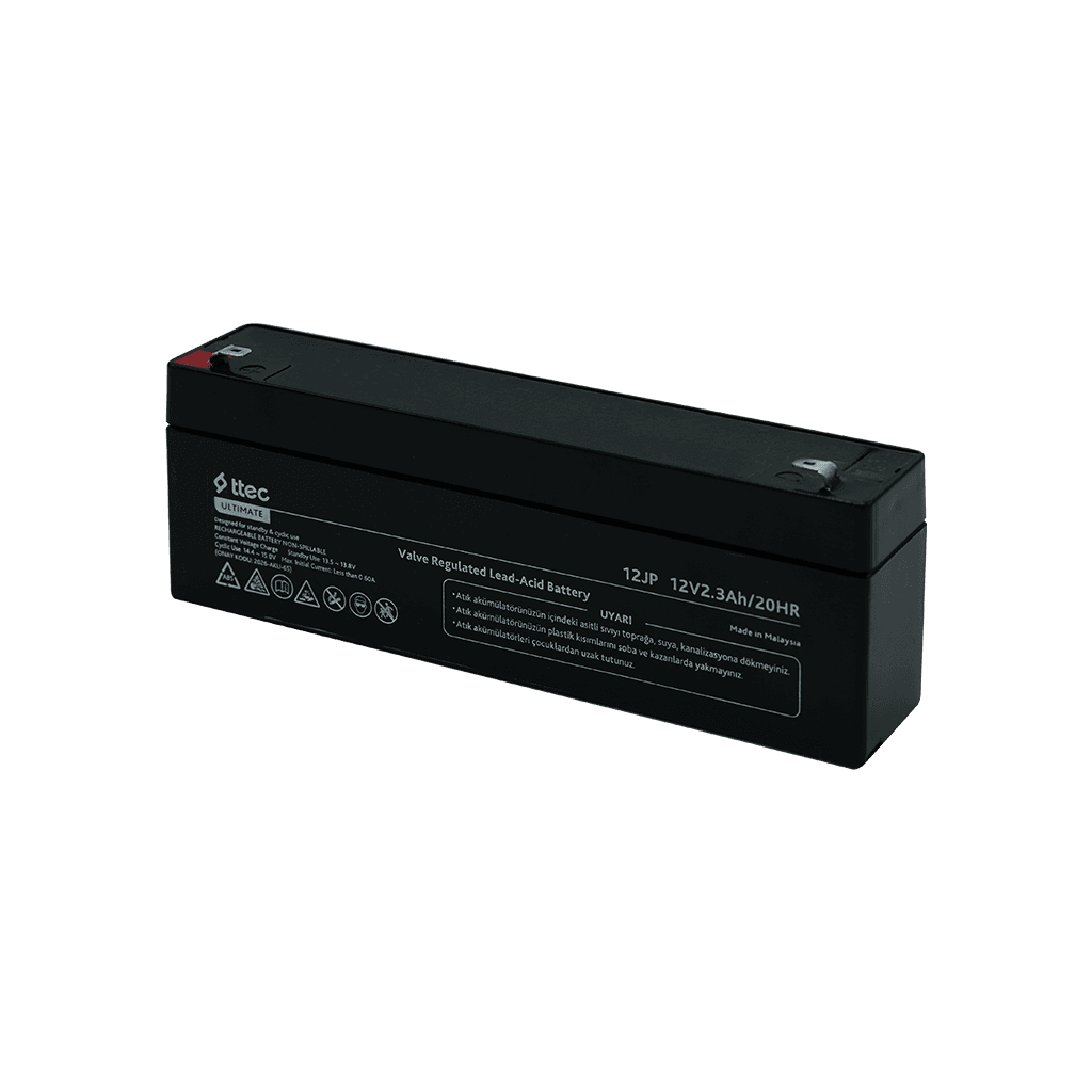 ttec 12JP 12V 2.3Ah Bakımsız Kuru Akü - (Yatay)